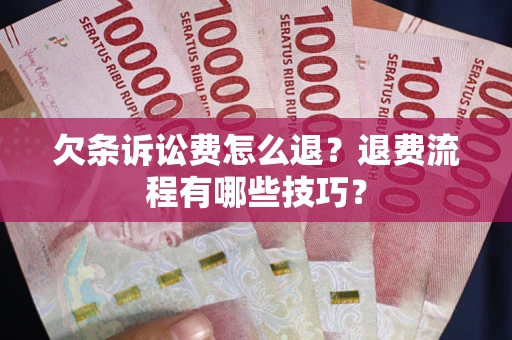济南欠条诉讼费怎么退？退费流程有哪些技巧？