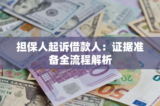 济南担保人起诉借款人：证据准备全流程解析