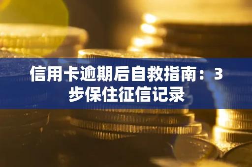 济南信用卡逾期后自救指南：3步保住征信记录